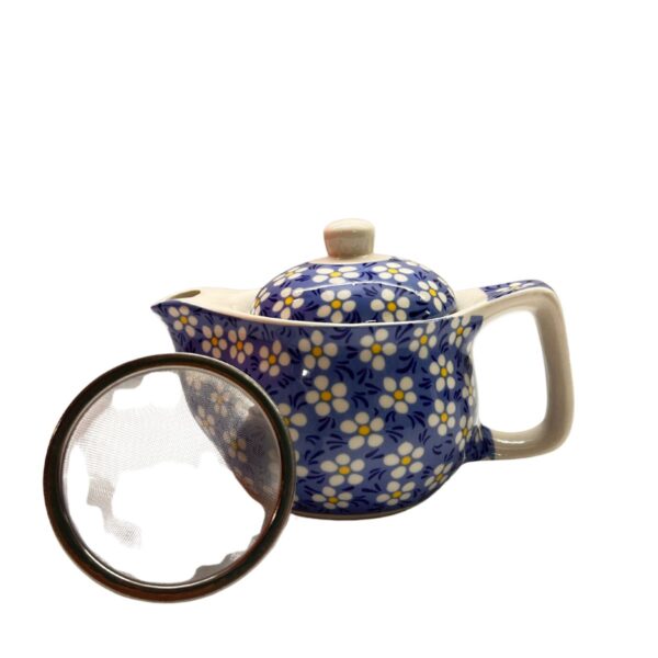 Oriental Teapot Small Blue and White Flower - Image 2