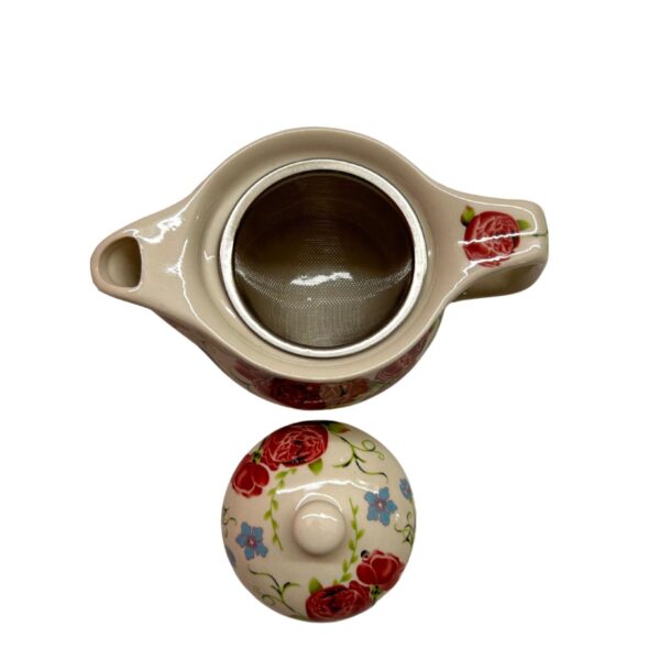 Oriental Tea Pot Small - Roses - Image 3