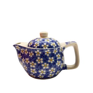 Oriental Teapot Small Blue and White Flower